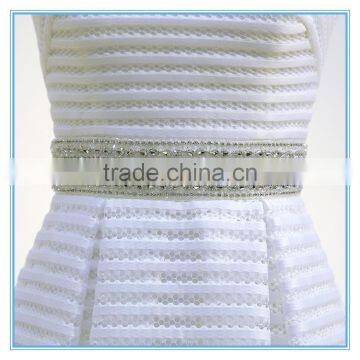 Chaozhou Strapless A-line Trailing Wedding Dress With Beaded photo-5