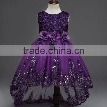 Customize frock design for baby girl 2017 Summer & Autumn kids baby girl dress colorful puffy flower dress children clothes