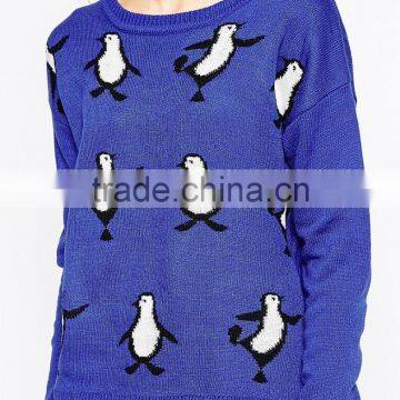 2016 Fashion Christmas Pullover Sweater With Round Neck photo-3