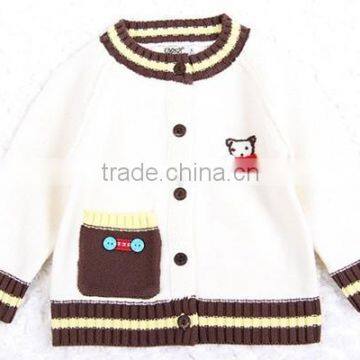 Trim Contrast Latest New Style Raglan Cardigan Sweater photo-2