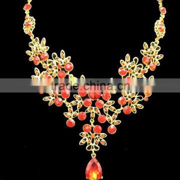 Zm34114a Fashion Women Jewelry Bridal Earrings Necklace Set photo-6