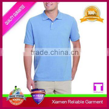 Man's Uniform Design Double Mercerized Cotton Sport Polo Shirt photo-6