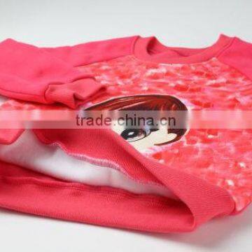 Children Printing Long Sleeve Little Girl Sweater photo-3