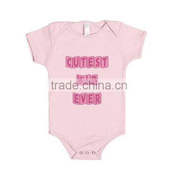 Custom Soft Printed Pink Baby Garment