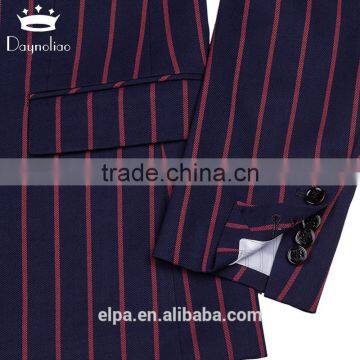 Daynoliao 2016 Double Breasted Vertical Stripe T/R Material Hot Sale Offical Men's Suits photo-5