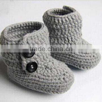 2015 Baby Boy Boots of Striped Shoe Crochet Booties photo-5