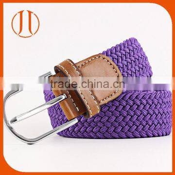 Purple Cotton Pin buckle webbing weaving fabric strap belt