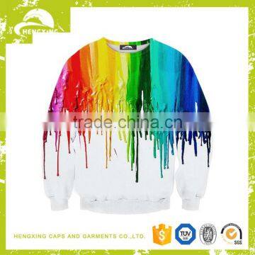 non hooded custom 3d sweatshirt manufacturer in China