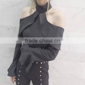 4669 Runwaylover High Waist Sexy New Design off Shoulder Sexy Top photo-4