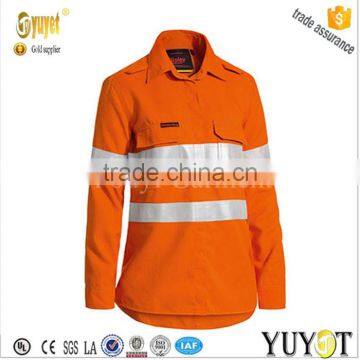 WOMEN'S TAPED LIGHTWEIGHT HI VIS LONG SLEEVE FR SHIRT