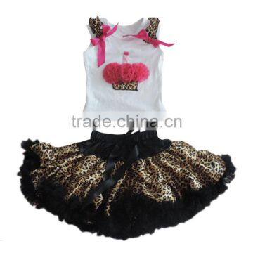 Yiwu China Clothes New Sale Baby Girls Dress Set Summer Dance Skirts 2pcs Lace Tutu Ruffle Skirt Child Sleeveless Tank Top+dress photo-3
