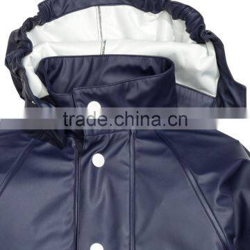 Top Quality Wholesale Attached Hood Rain Jacket Waterproof Kids Jacket photo-2