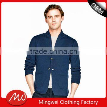 hot selling cool blue pocket button cardigan jacket clothes men with best prices