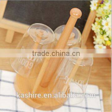 2015 New Products Household Kitchen Round Wood Drain Cup Hanger Rack photo-2