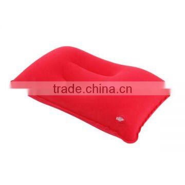 1pc Outdoor Portable Folding Air Inflatable Pillow Double Sided Flocking Cushion for Travel Plane Hotel Hot Worldwide photo-3