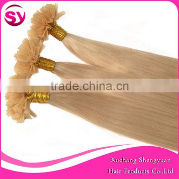 factory price ombre u tip hair extension, prebonded U tip hair, keratin U tip hair extension