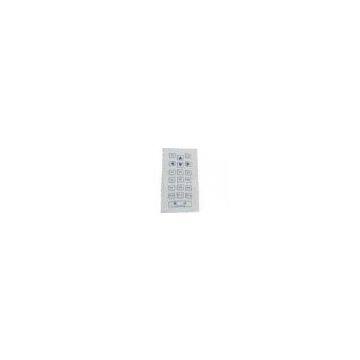 IP65 dynamic rated scratch proof industrial membrane keyboard/ keypad
