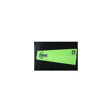 Green rectangle customized drinking soft pvc bar runner mats