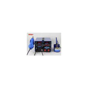 USB 3 in 1  853D soldering station with power supply 220V , Blue handle