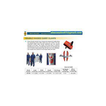 abaco stone lifter,clamp,hand clamp,DOUBLE HAND CARRY CLAMPS,granite, marble, slab rack, material handling, Stone clamp,