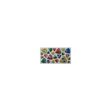 Customized Funny Toilet 3D Googly Eyes / Wiggling Eyes Glitter Puffy Stickers For Arts and Crafts