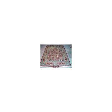 Size 4x6 Hand Knotted Pure Silk Carpet photo-3