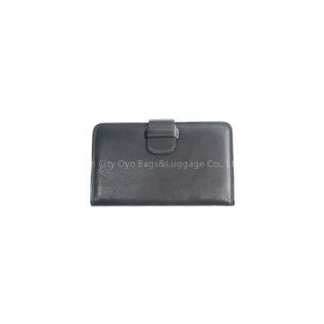 Grey Straped-men Long Wallets