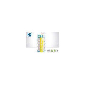 Multiple pockets logo printing Custom Cardboard Display for Supermarket napkin Foldable