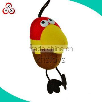 High quality custom cheap mini animal shaped plush stuffed keychain