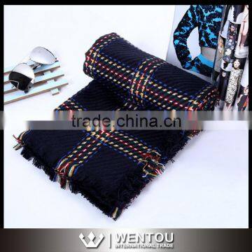 Fashion Soft Tartan Blanket Scarf photo-5
