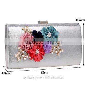 Pearl Flower Acrylic 2017 Fancy Clutch Bag / Flower 4 Color Purse Evening Handbag s Bridal Wedding Purse Party Bag Handbag photo-2