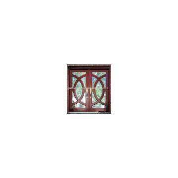 Glass Entrance Solid Wood Door