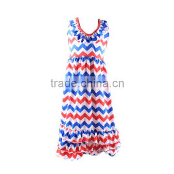 4th of july children long frocks designs new fashion dress party girls dresses girls maxi dress