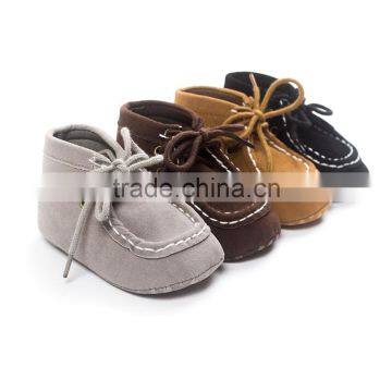 High gray baby shoes 0-1 year old baby shoes soft sole non slip shoes 4247