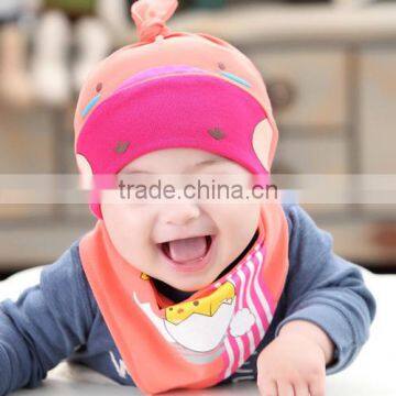 autumn new design cartoon chicken knit baby hat