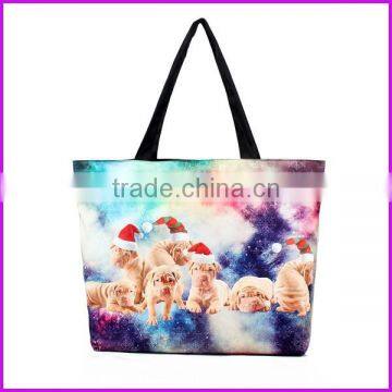 2015 new arrival fashion shopping canvas bag printing