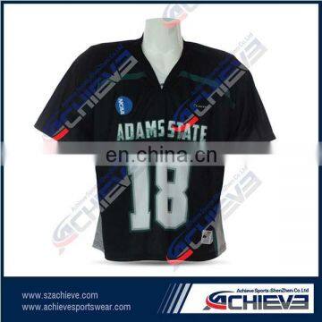 Sublimation printed lacrosse goalie shirts sublimated lax shirts