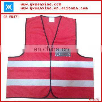 pink reflective safety vest with two lines high reflective tape