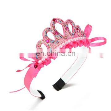 HEN-0043 wholesale Bride To Be Badge Hen Night Party pink tiara crown