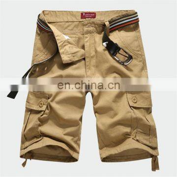 good quality hot sale casual fashion outdoor slim fit custom cotton/polyester cheap men baggy cargo shorts belt direct factory