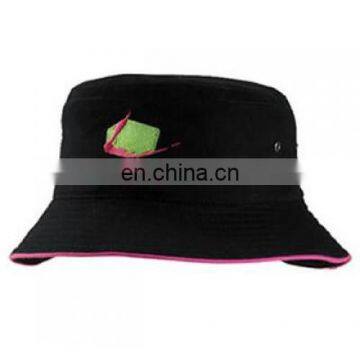 Bucket Hat 100% Brushed Cotton Pink color Linning