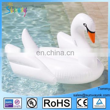 Giant White Inflatable Swan Water Float