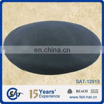 2015 100% quality pure wool felt beret hat