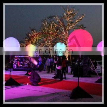 Atttactive party decoration inflatable cone with led light,led mood light tripod ball,waterproof led light balloon