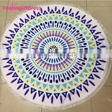 Wholesale Custom Printed Round Beach Towel Mandala Tapestry Wall Hanging