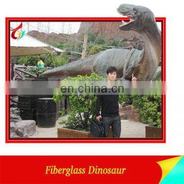 Amusement Park Fiberglass Large Dinosaur Sculptures