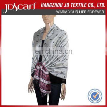 Factory directly pashmina shawl in tassel shawl for women