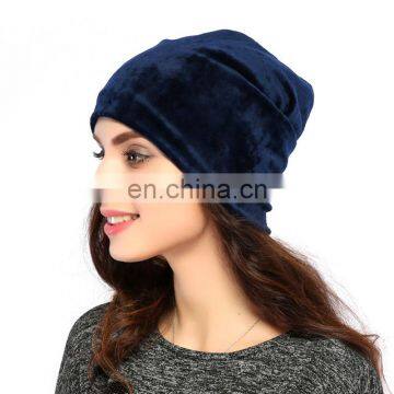 Women's Hat Skullies&Beanies Polyester Knitted Hats Beanie Hat Spring Casual Velvet Women Beanies Hats