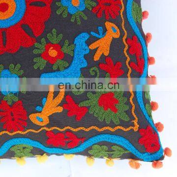 Suzani Embroidered Cushion Cover