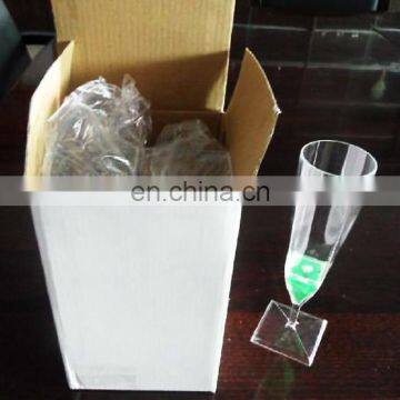 2015Led glowing Flashing Champagne Glass wine glass for Party or wedding